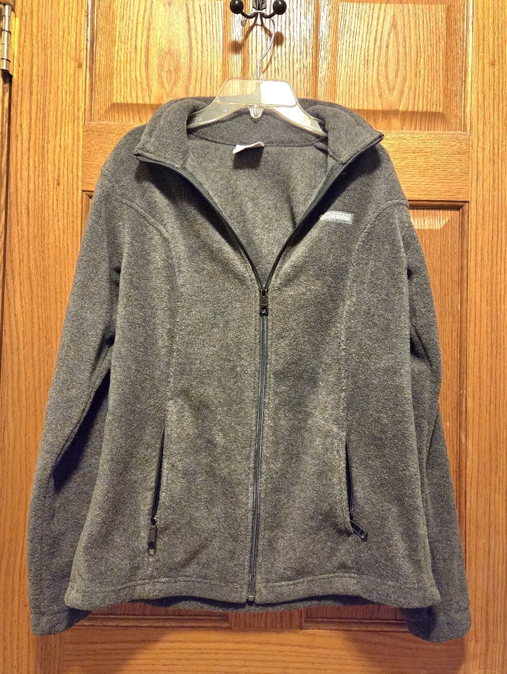 Columbia Grey Full-Zip Fleece Jacket